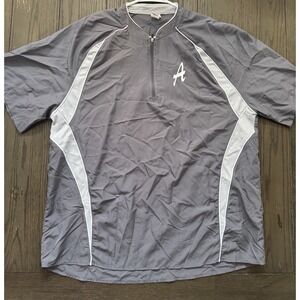 A4 "Elite" Gray Quarter-Zip Athletic Pullover (Men's Medium)